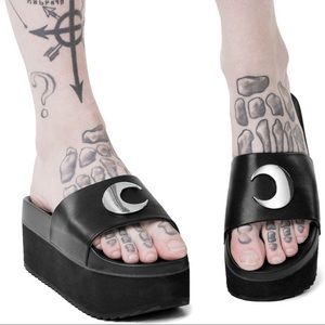 Killstar Dark Moon Slides BNWOT